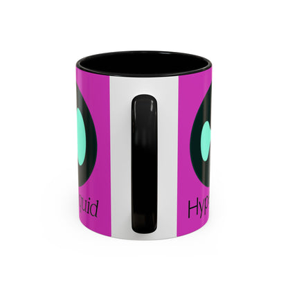 Hyperliquid Black font Pink Accent Mug by cypherpunkgear.com