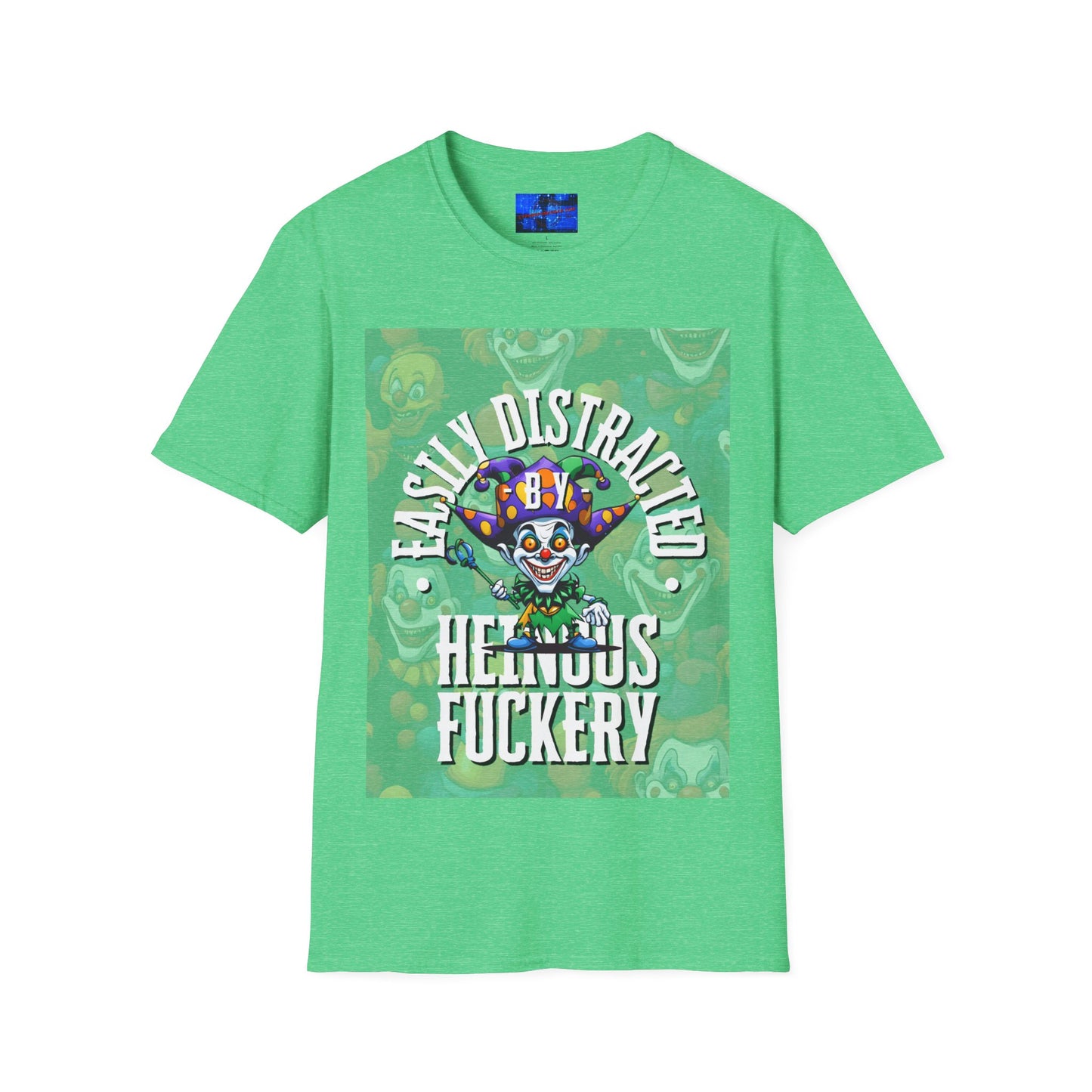 Easily Distracted by Heinous Fuckery Little Jincs DKcolors Unisex T-Shirt by cypherpunkgear