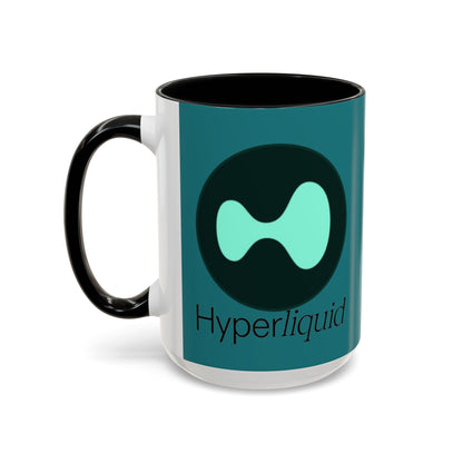 Hyperliquid Black font Hyperliquid Accent Mug by cypherpunkgear.com