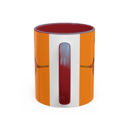 Velvet Vex Orange Accent Mug by CreepyCrafts.boo