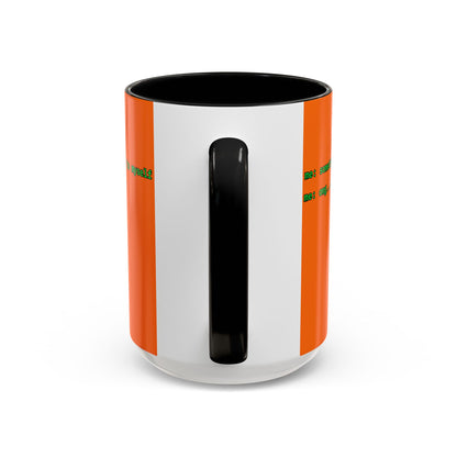 Sometimes I talk to myself - me: omg...same Orange Accent Mug by cypherpunkgear.com