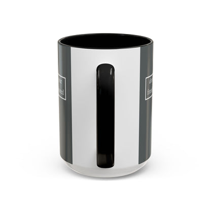 don't assume your freedoms are assured, White font, Grey Accent Mug by cypherpunkgear.com