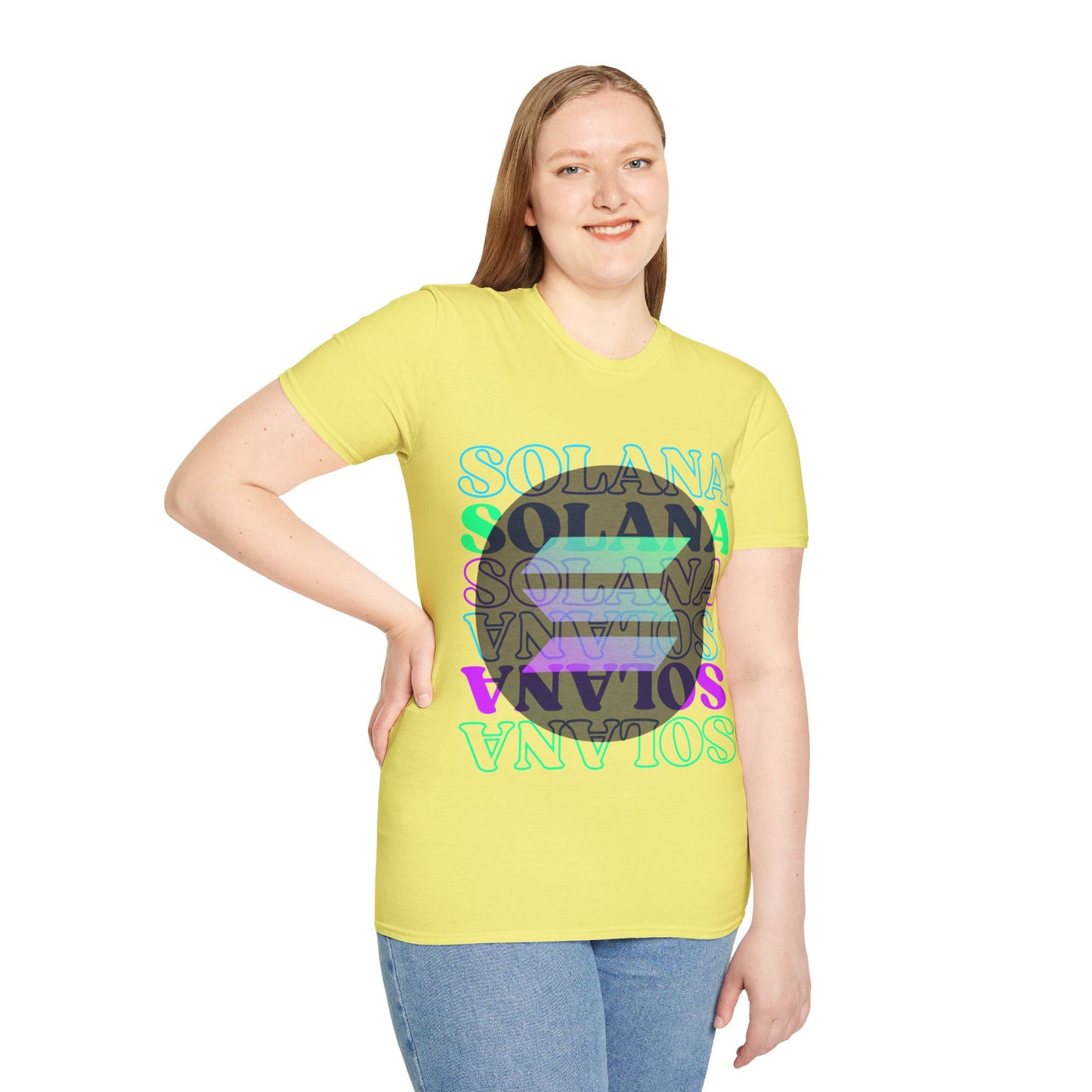 ¡Solana! ¡Solana! Solana por cypherpunkgear! Camiseta unisex de estilo suave