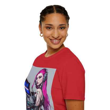 Netrunner Cyberpunk Light colors Unisex T-Shirt by cypherpunkgear.com