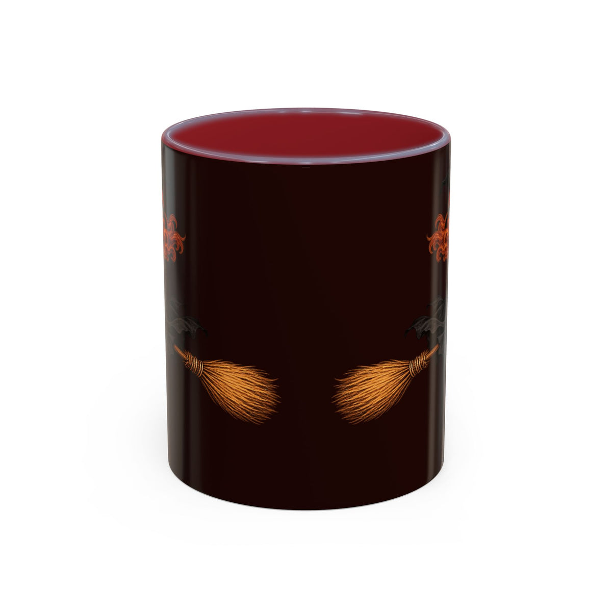 Hazel Hex Brown Accent Mug by CreepyCrafts.boo