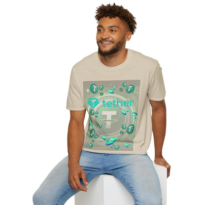 Tether LTcolors Unisex T-Shirt by cypherpunkgear.com