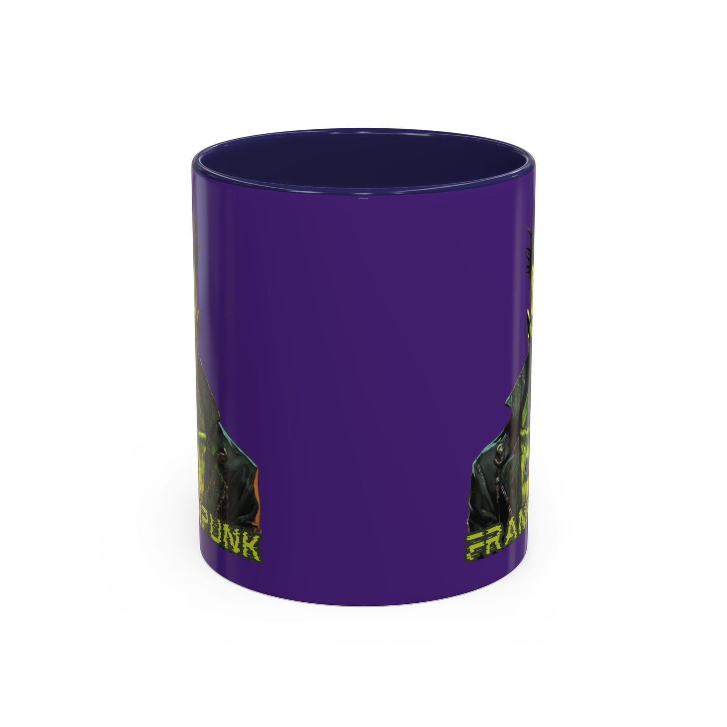 Frankenpunk Purple Accent Mug by CreepyCrafts.boo