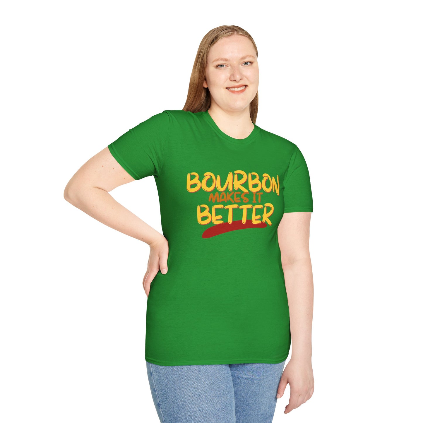 ¡Bourbon lo mejora con cypherpunkgear! Camiseta unisex de estilo suave