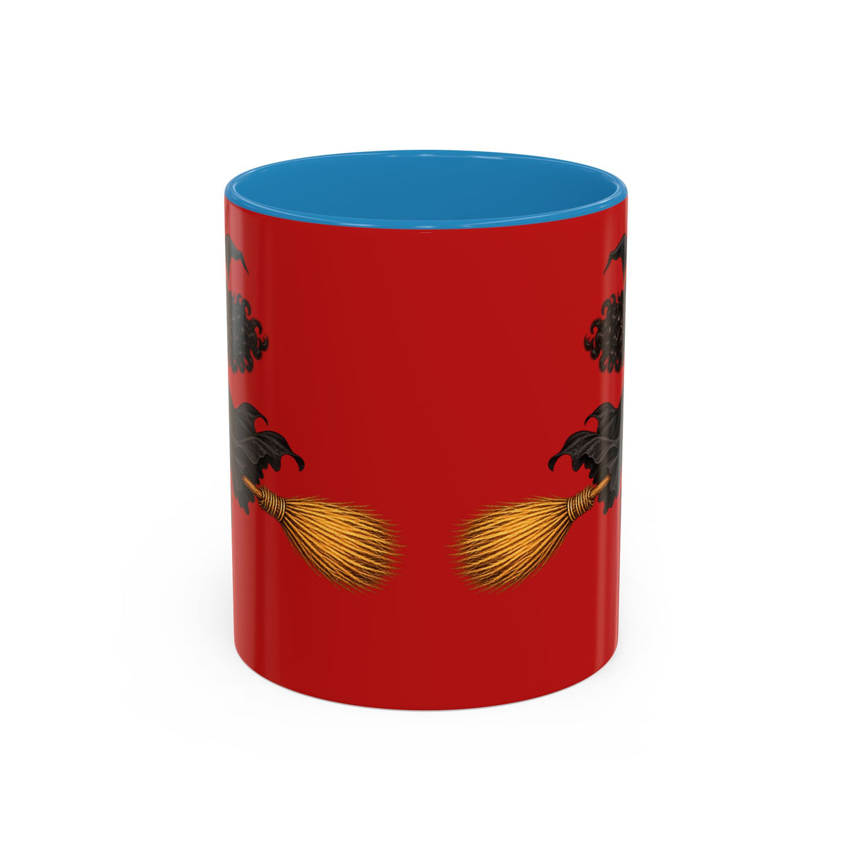 Velvet Vex Red Accent Mug by CreepyCrafts.boo