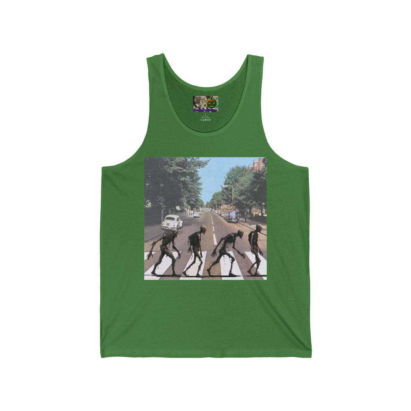 2-sided, Scabby Road Unisex Jersey Tank Top by CreepyCrafts.boo