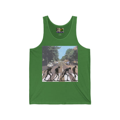 2-sided, Scabby Road Unisex Jersey Tank Top by CreepyCrafts.boo