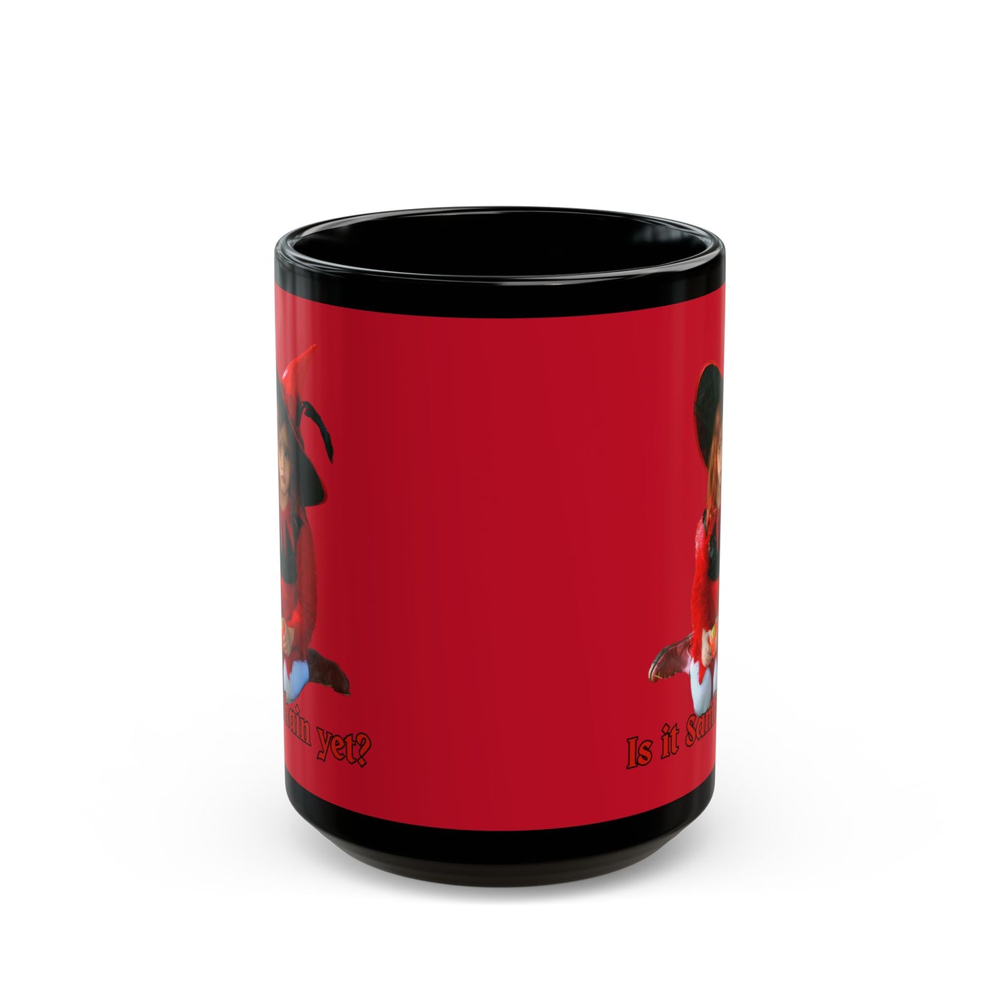 Is it Samhain yet? Red Mug by CreepyCrafts.boo