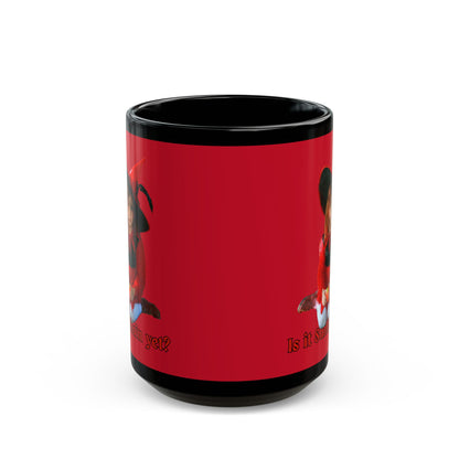 Is it Samhain yet? Red Mug by CreepyCrafts.boo