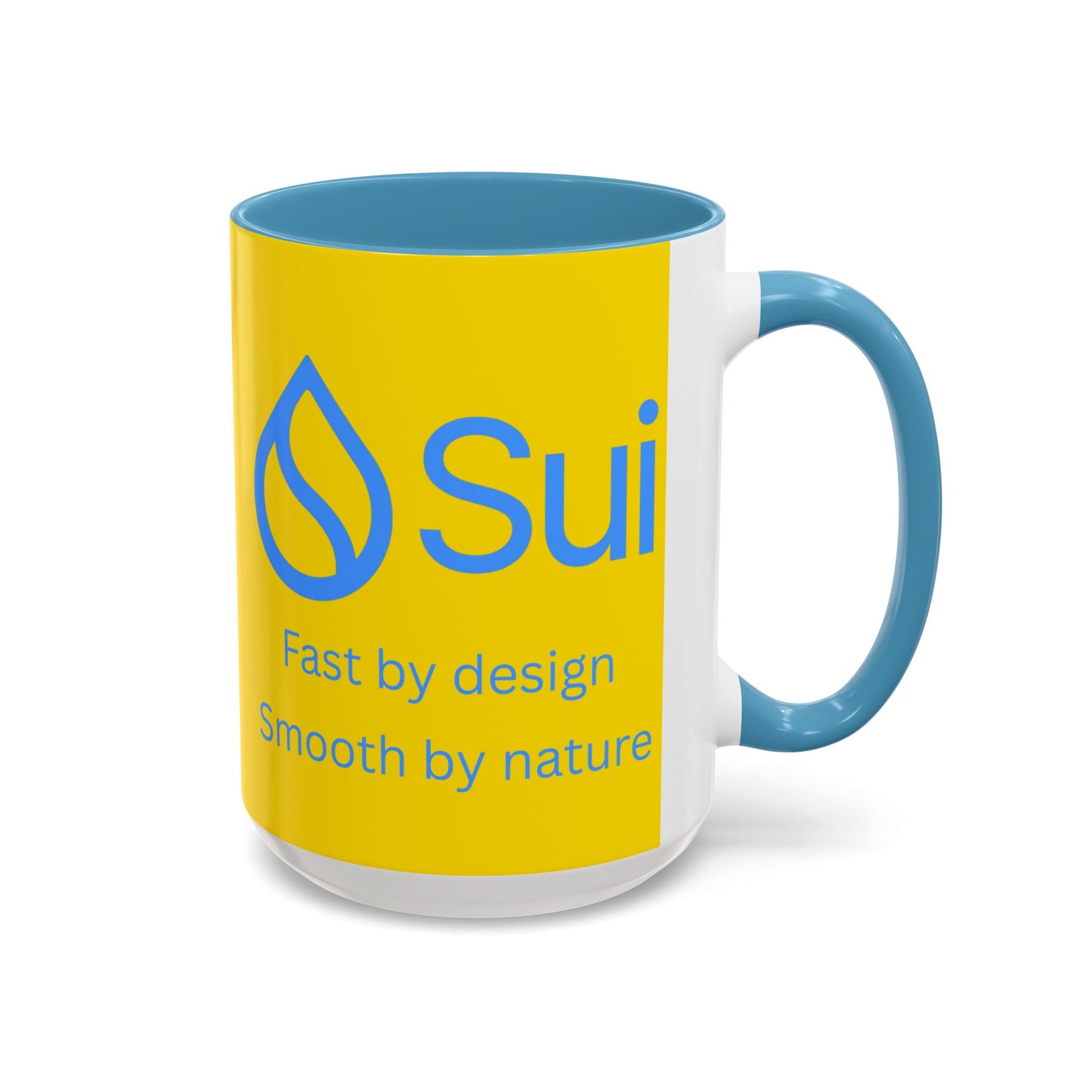 SUI Yellow Accent Mug by cypherpunkgear.com