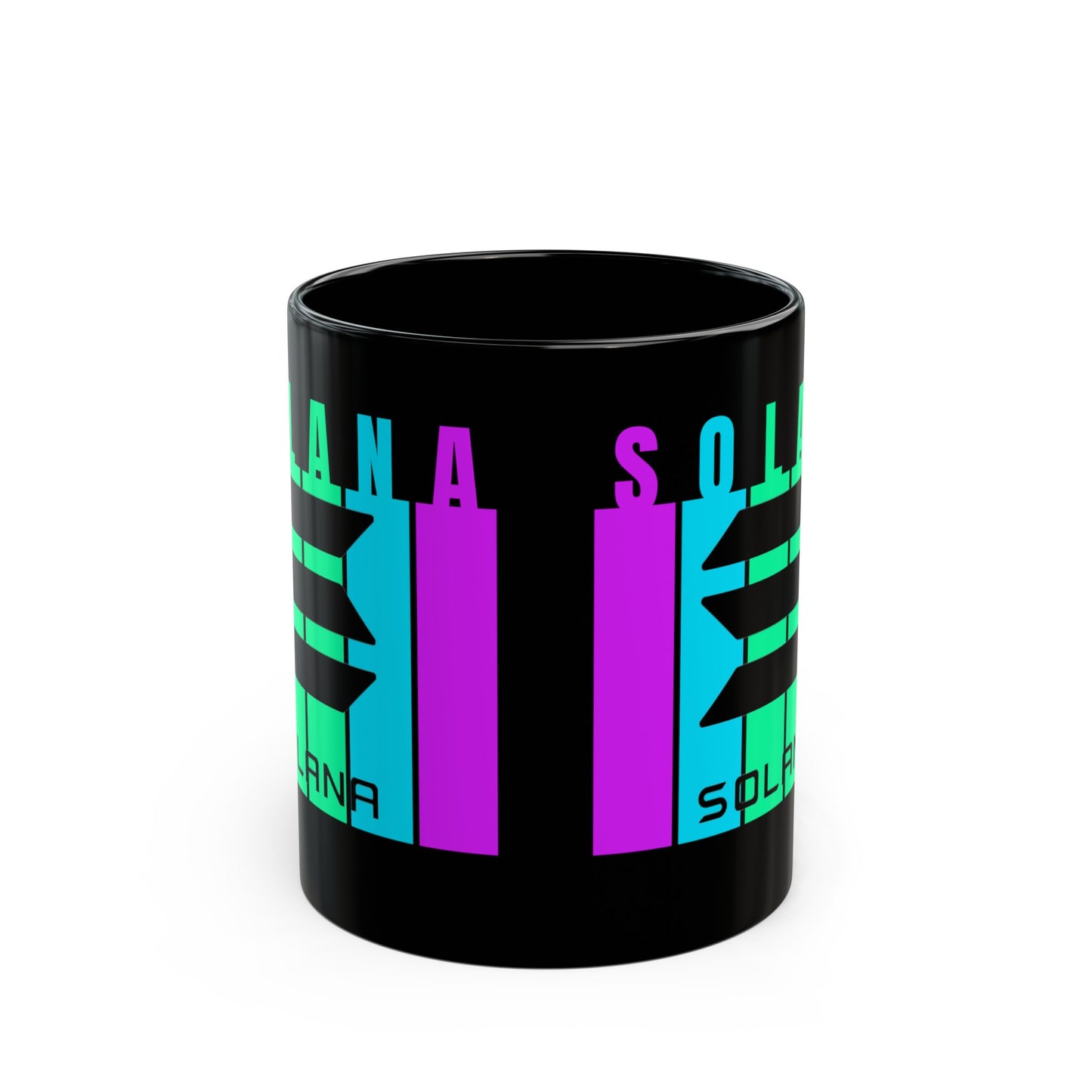 Solana (SOL) Black Mug by cypherpunkgear