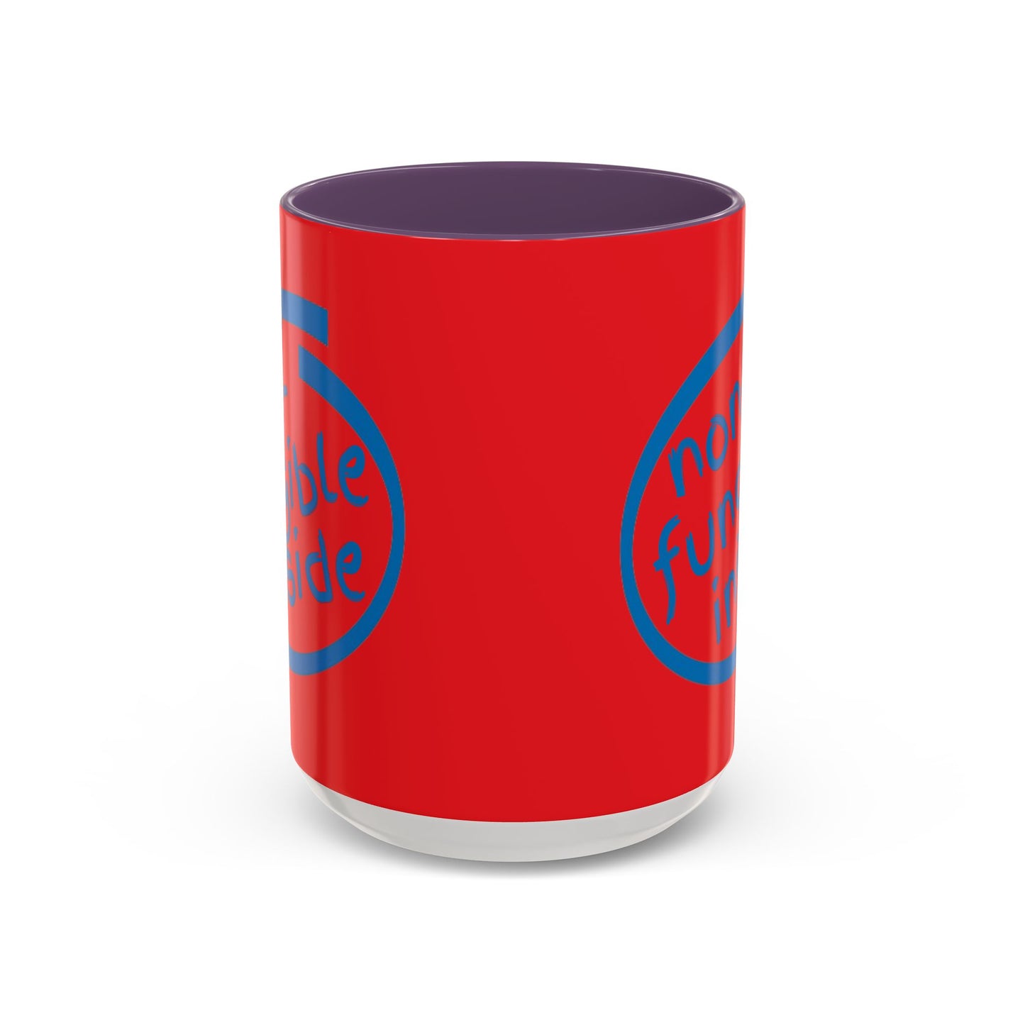Non-Fungible Inside Red Accent Mug by cypherpunkgear.com