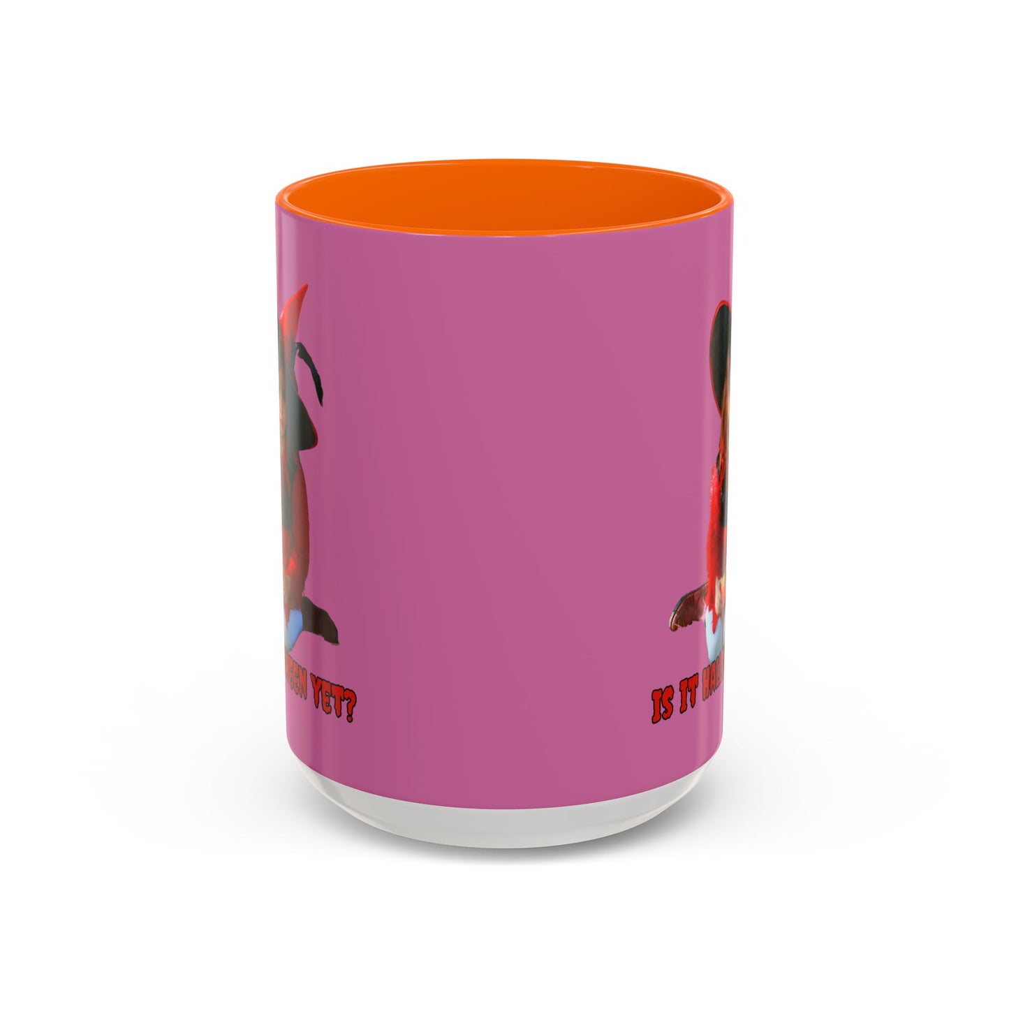 Is it Halloween yet? Pink Accent Mug by CreepyCrafts.boo