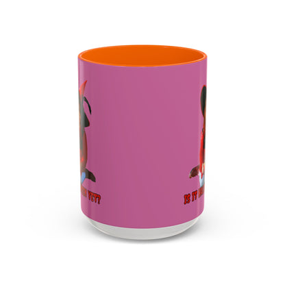 Is it Halloween yet? Pink Accent Mug by CreepyCrafts.boo