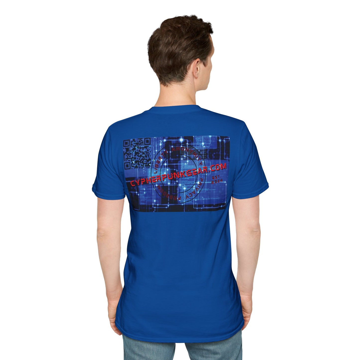 2-sided, cypherpunkgear.com logo Dark colors Unisex T-Shirt by cypherpunkgear.com