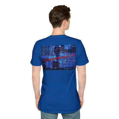 2-sided, cypherpunkgear.com logo Dark colors Unisex T-Shirt by cypherpunkgear.com