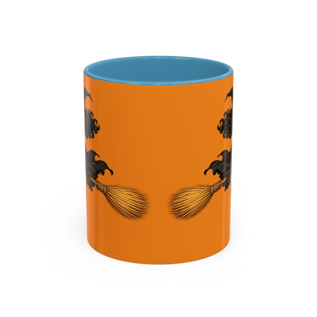 Velvet Vex Orange Accent Mug by CreepyCrafts.boo