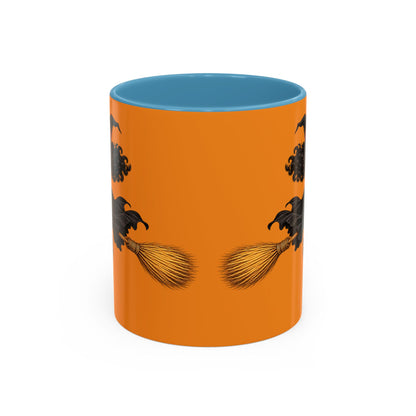 Velvet Vex Orange Accent Mug by CreepyCrafts.boo