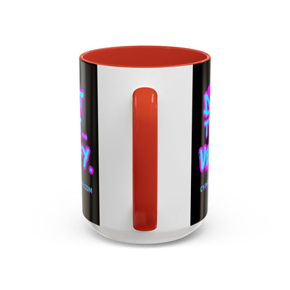 Don't Trust...Verify. Black Accent Mug by cypherpunkgear.com