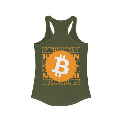 Bitcoin de 2 caras: ¡equipo cypherpunk de libertad! Camiseta sin mangas ideal con espalda cruzada para mujer
