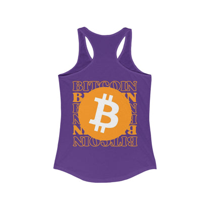 Bitcoin de 2 caras: ¡equipo cypherpunk de libertad! Camiseta sin mangas ideal con espalda cruzada para mujer