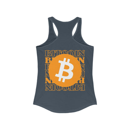 Bitcoin de 2 caras: ¡equipo cypherpunk de libertad! Camiseta sin mangas ideal con espalda cruzada para mujer