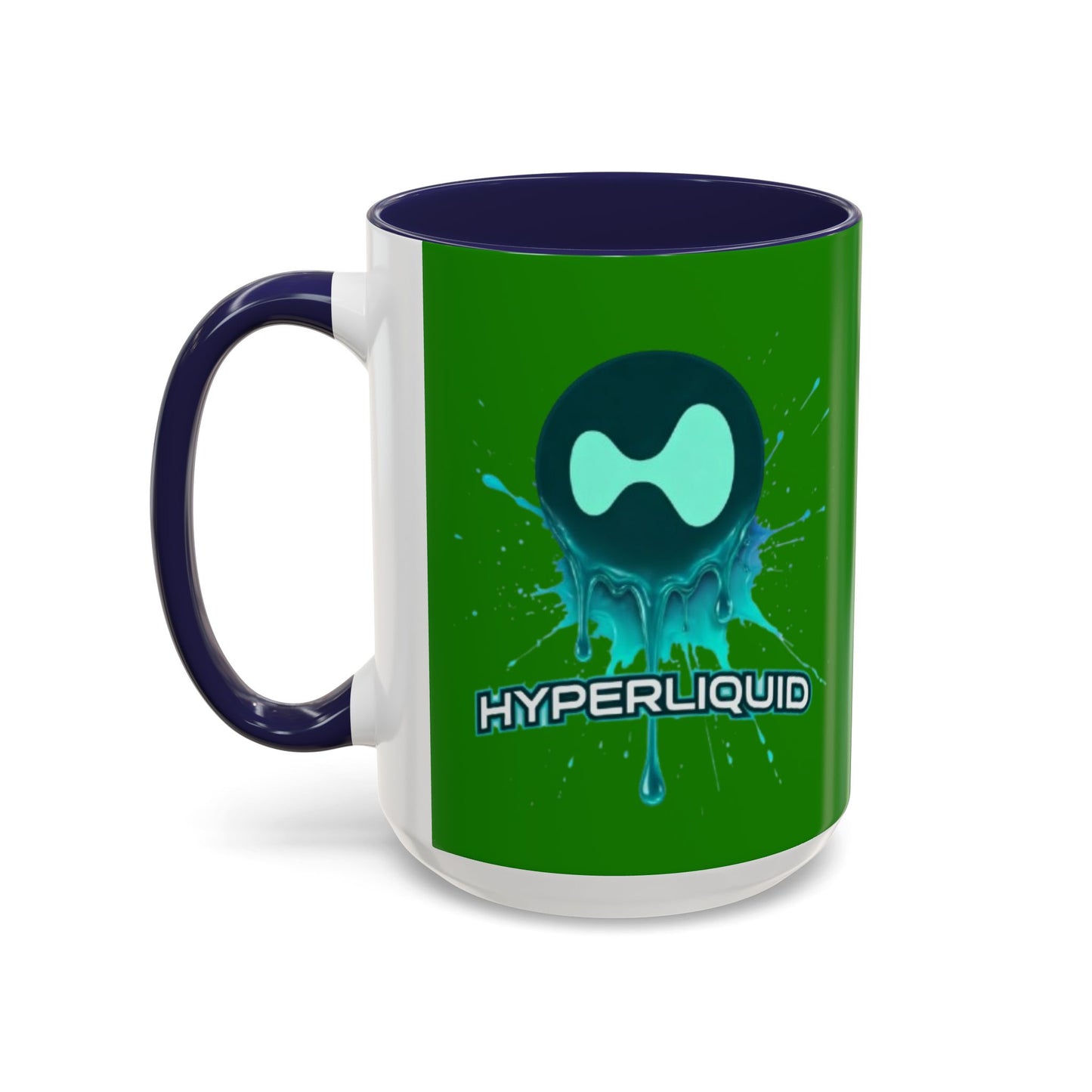 HYPE Drip Green Accent Mug by cypherpunkgear.com