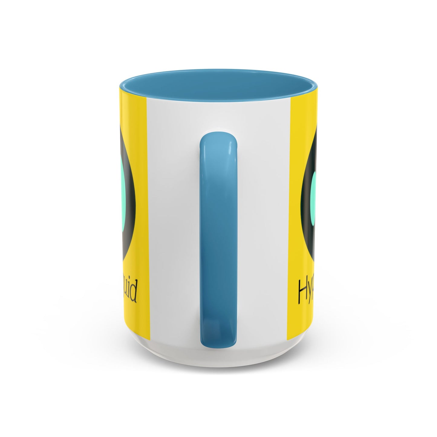 Hyperliquid Black font Yellow Accent Mug by cypherpunkgear.com