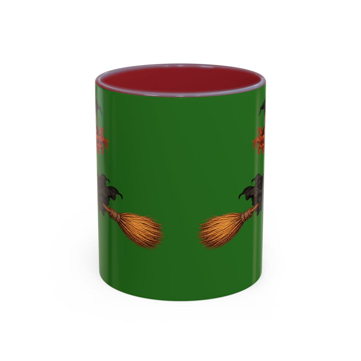 Hazel Hex Green Accent Mug by CreepyCrafts.boo