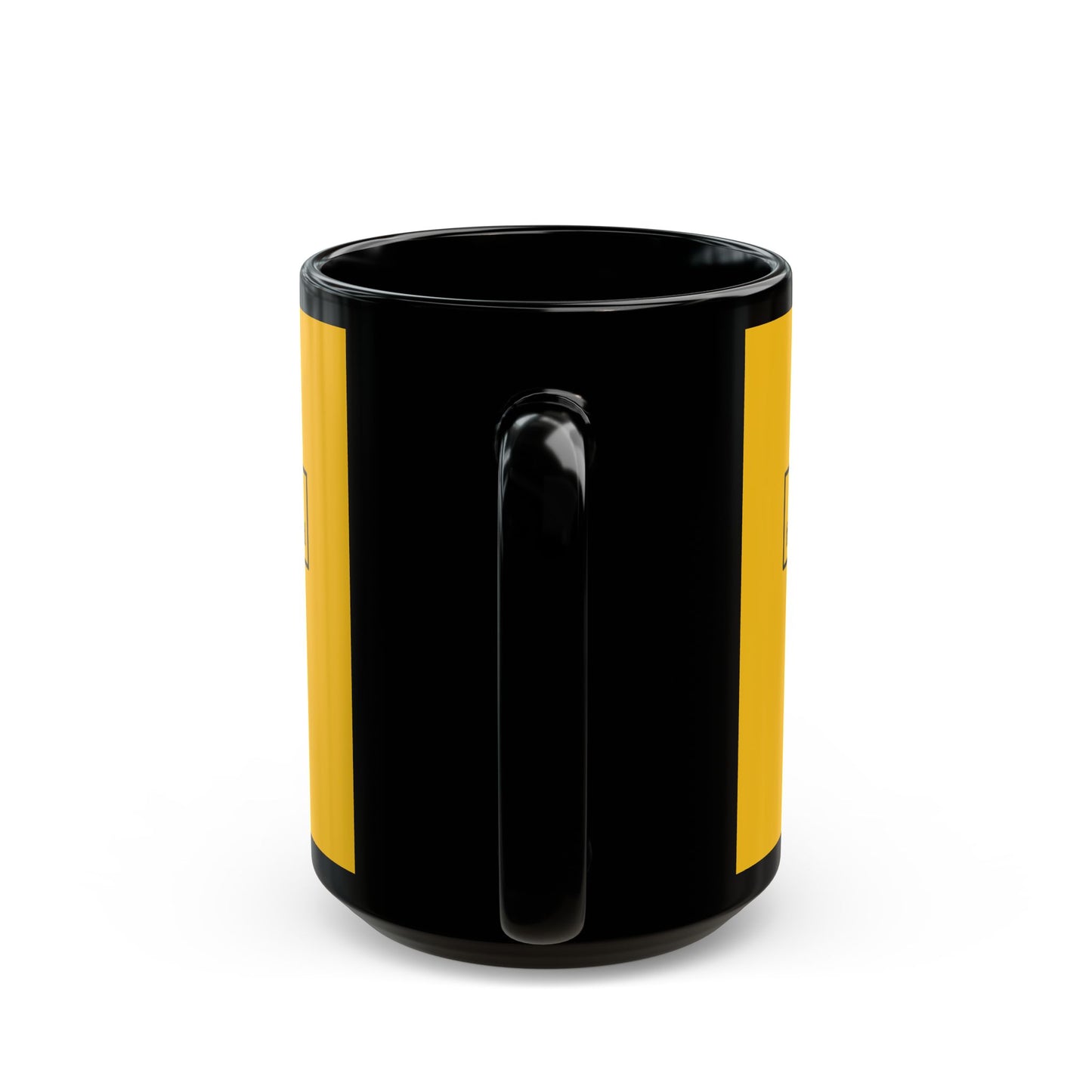 don't assume your freedoms are assured, Black font, Yellow/Black Mug by cypherpunkgear.com