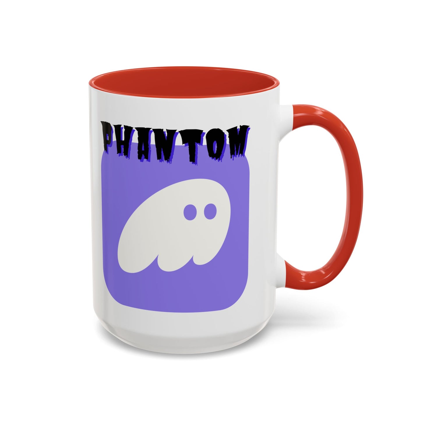 Phantom Hot Wallet White Accent Mug by cypherpunkgear.com