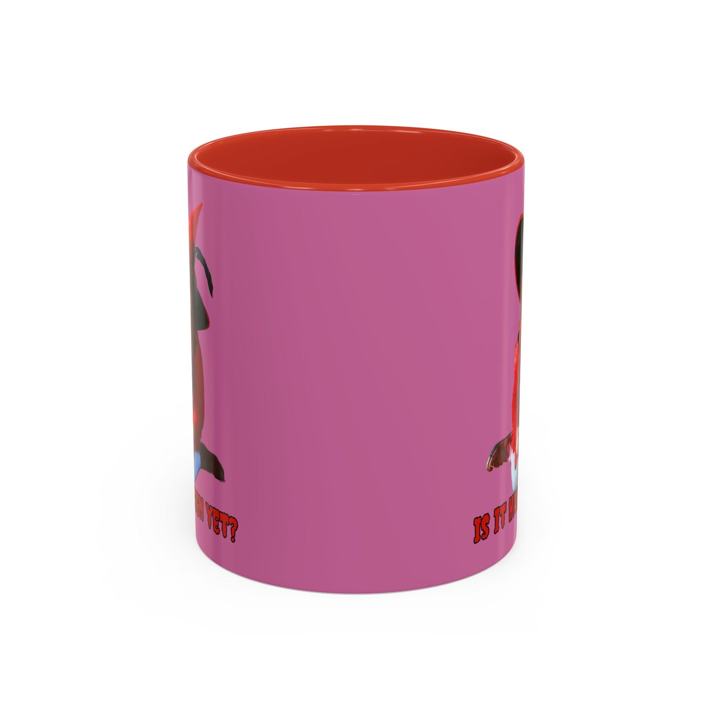 Is it Halloween yet? Pink Accent Mug by CreepyCrafts.boo
