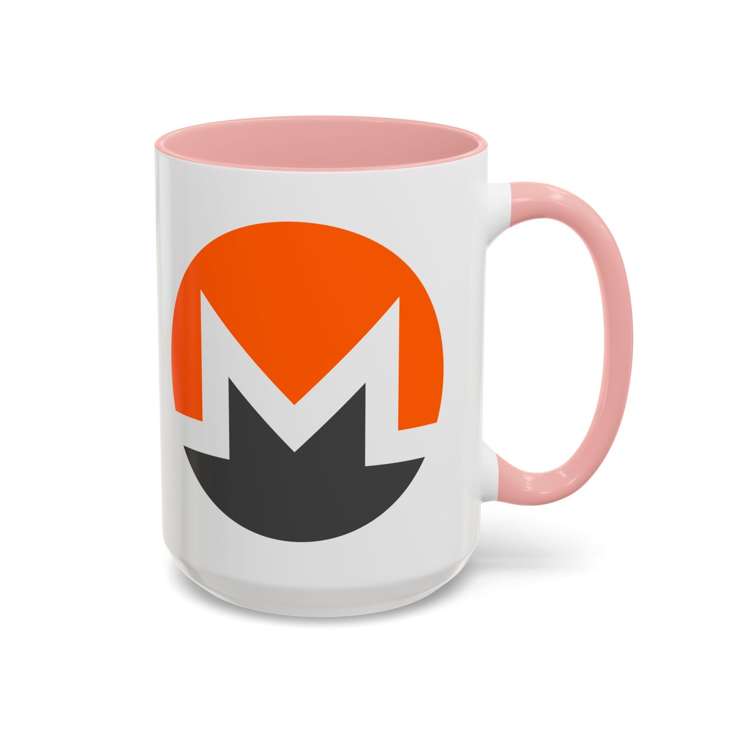 Monero (XMR) White Accent Mug by cypherpunkgear.com