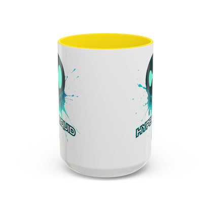 HYPE Drip White Accent Mug by cypherpunkgear.com