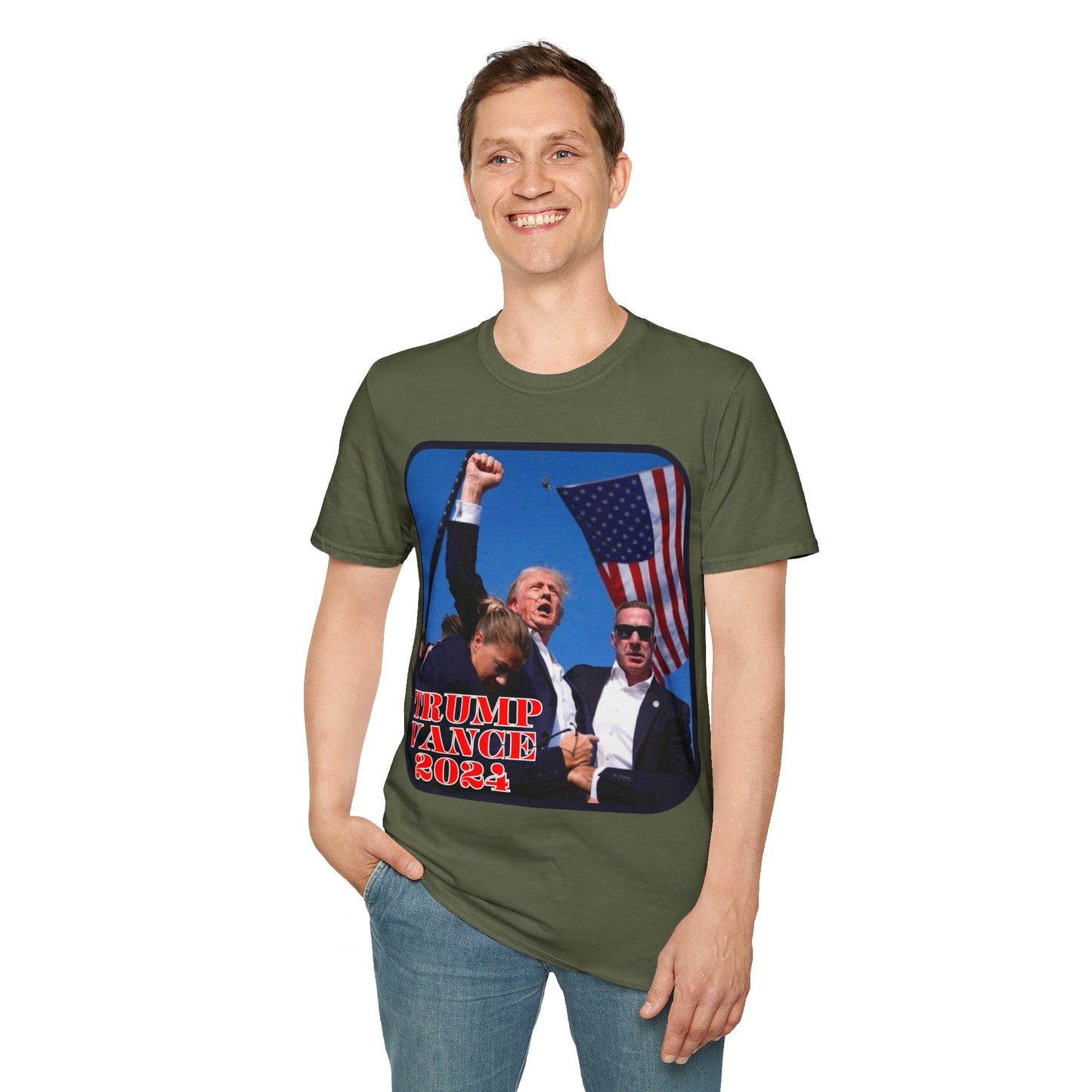 Trump and Vance 2024 DKcolors Unisex T-Shirt by cypherpunkgear