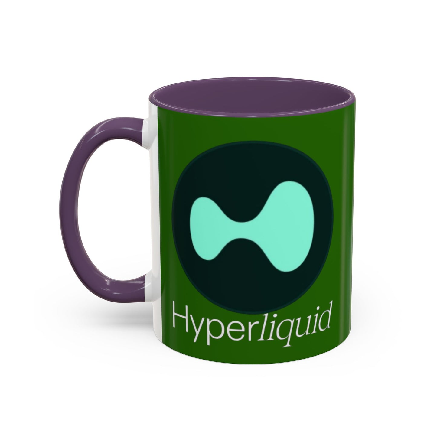 Hyperliquid White font Green Accent Mug by cypherpunkgear.com