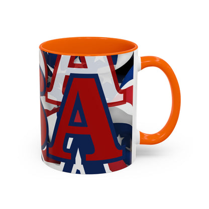 ¡EE.UU! ¡EE.UU! ¡EE.UU! ¡Patriota por cypherpunkgear! Taza de café decorativa (11, 15 oz)