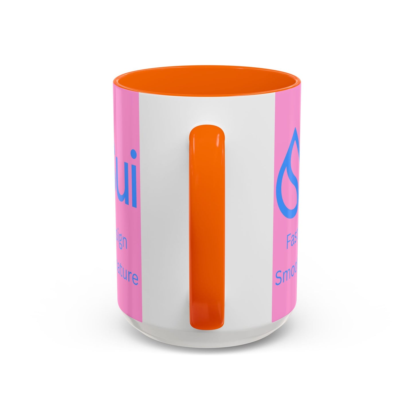 SUI Pink Accent Mug by cypherpunkgear.com