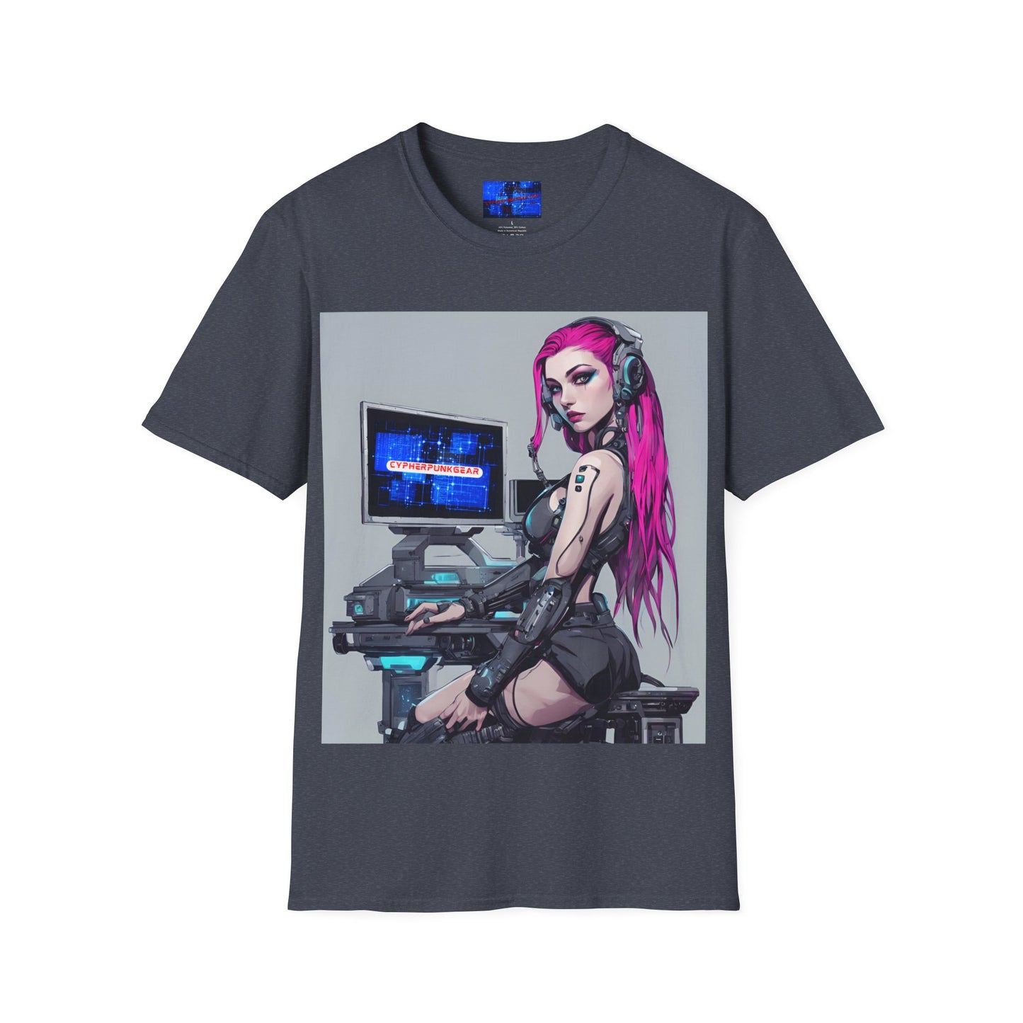 Netrunner Cyberpunk Unisex T-Shirt by cypherpunkgear