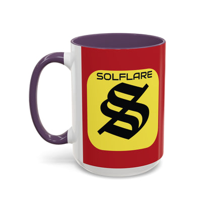 SolflareLogo Red Accent Mug by cypherpunkgear.com