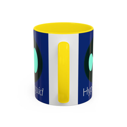Hyperliquid White font Blue Accent Mug by cypherpunkgear.com