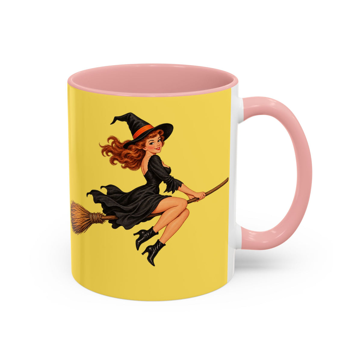 Hazel Hex Yellow Accent Mug by CreepyCrafts.boo