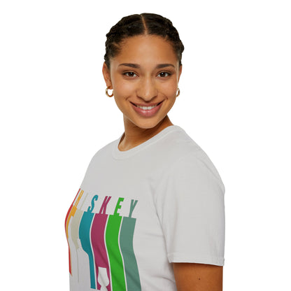 Whiskey spelled with an 'e' LTcolors Unisex T-Shirt by cypherpunkgear.com