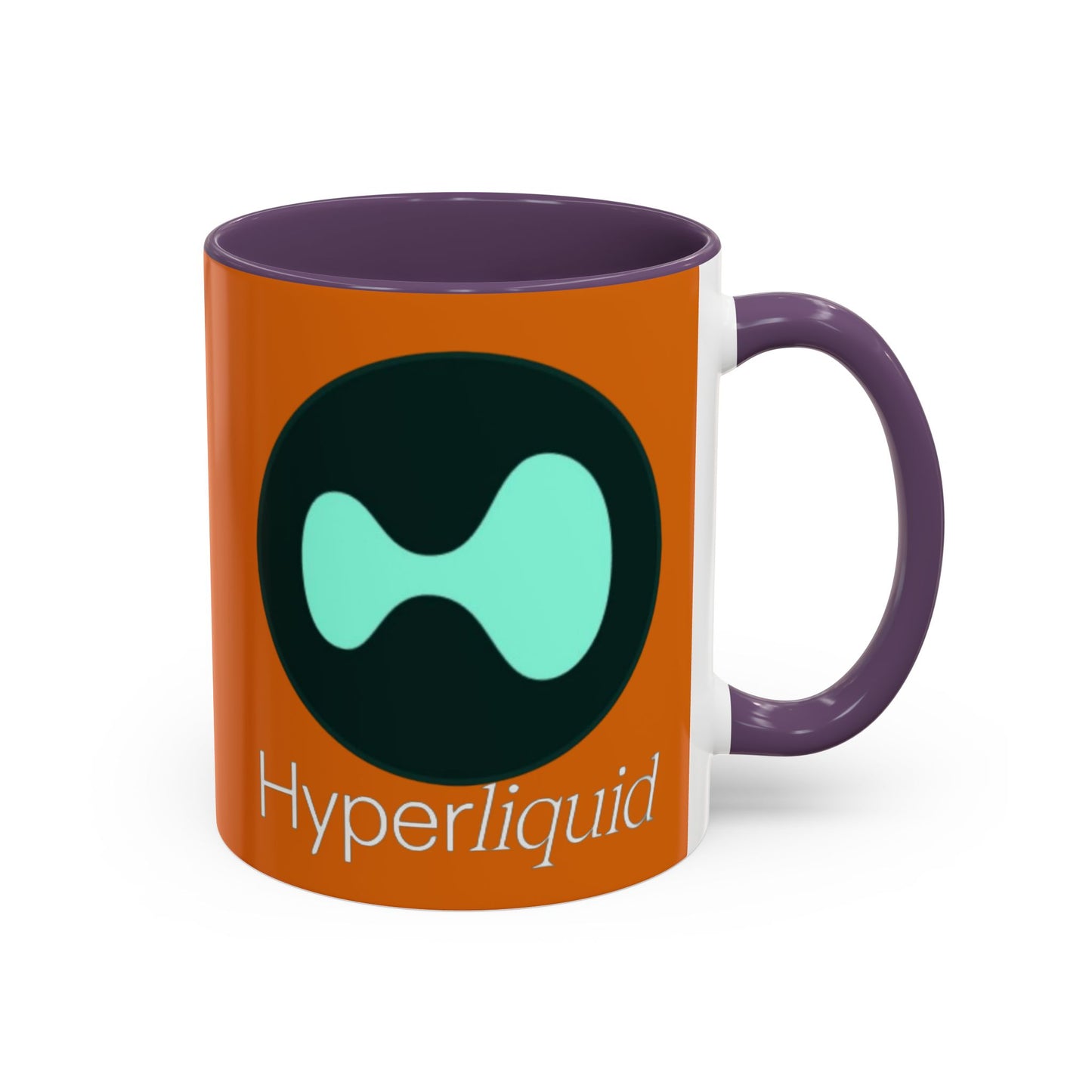 Hyperliquid White font Orange Accent Mug by cypherpunkgear.com