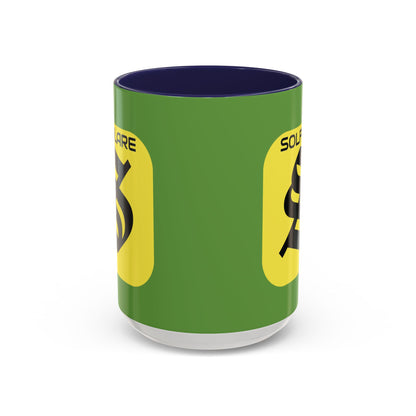 SolflareLogo Green Accent Mug by cypherpunkgear.com