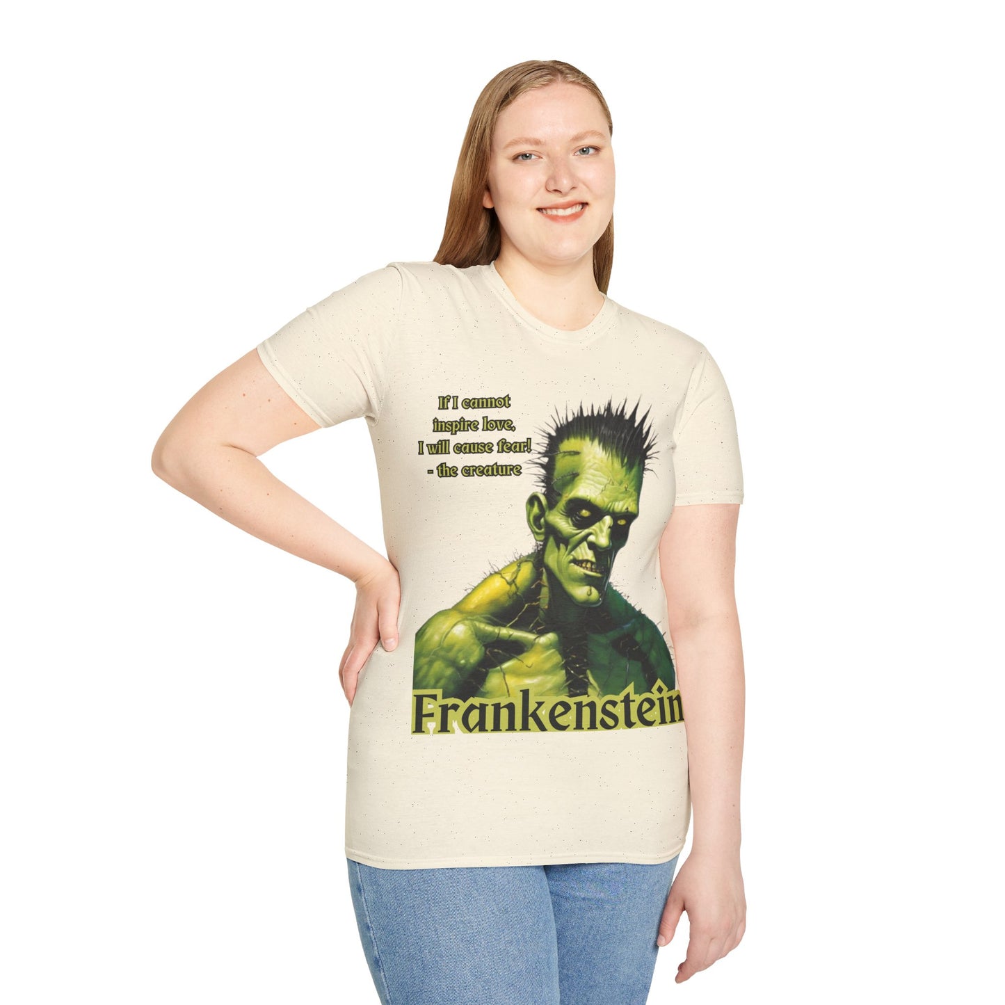 Frankenstein's Creature Light colors Unisex T-Shirt by CreepyCrafts.boo